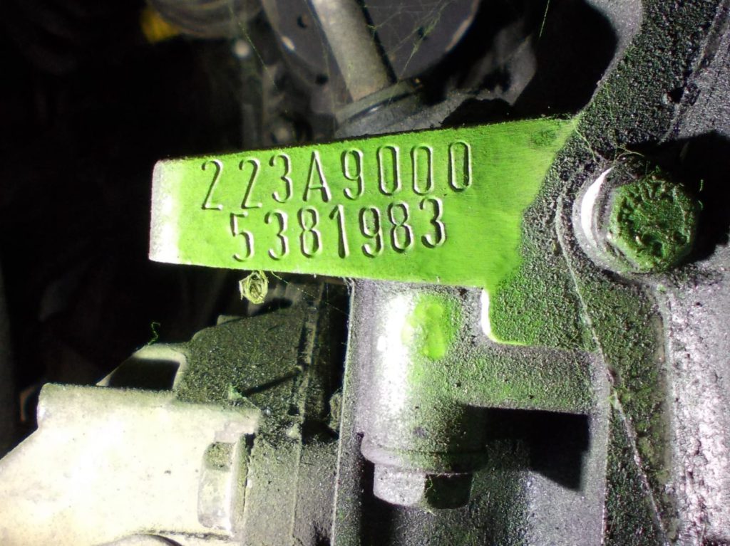 Utiskivanje broja šasije i motora